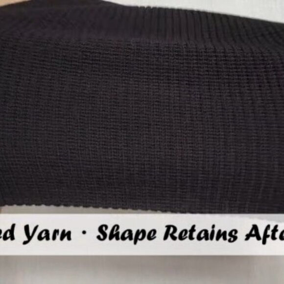 Merino Wool Blend Beanie Slouch Cuffed Winter Hat Unisex Cozy Warm main image 5